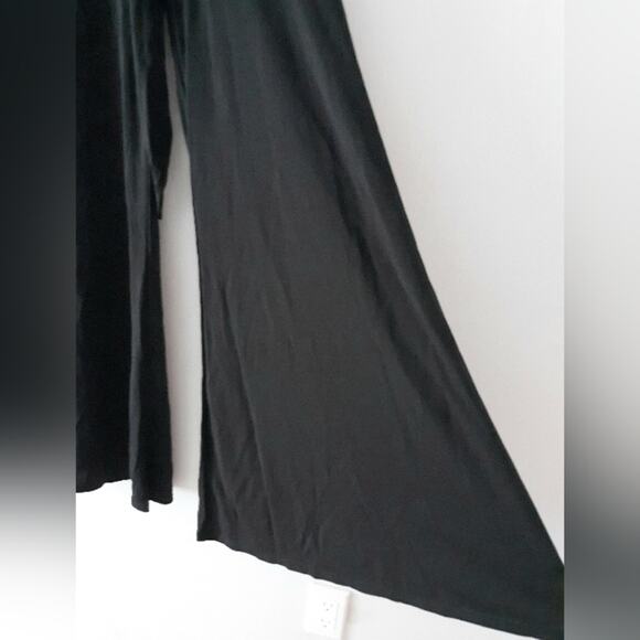 Cache Black Wide-Leg Pants With Tie Belt - Picture 2 of 5